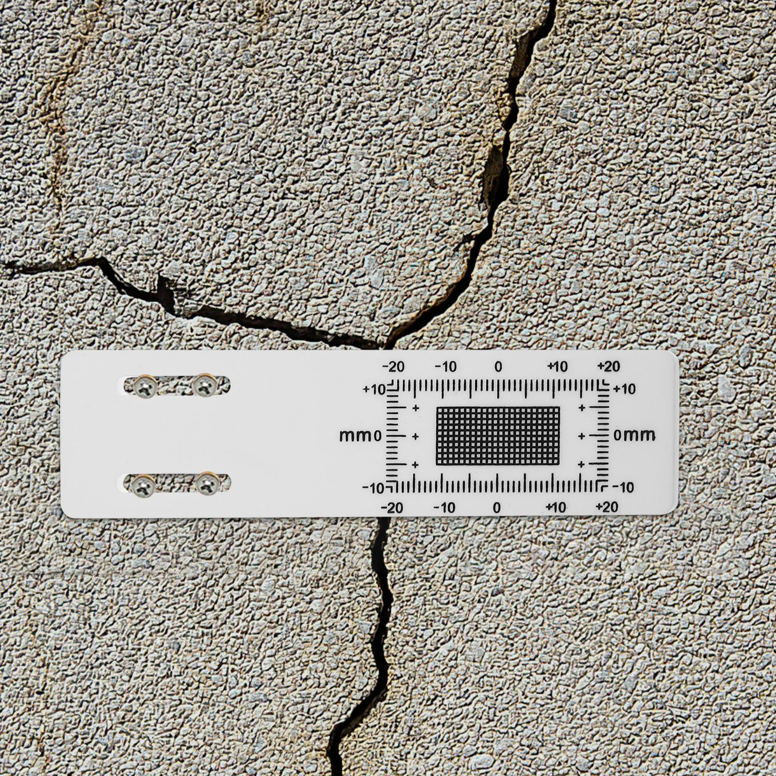 

1Set Crack Width Measuring Ruler - High Precision Acrylic Crack Monitoring Tool for Structural Health Assessment