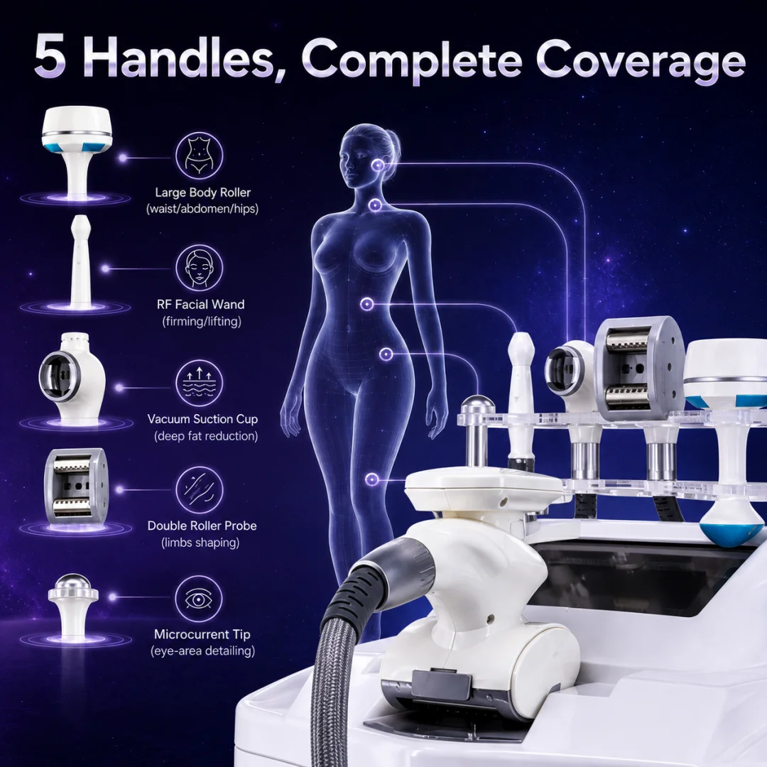 Massageador Corporal Velashape II V9 com Cavitação 40K, RF e Luz Infravermelha para Contorno Corporal Completo e Antienvelhecimento