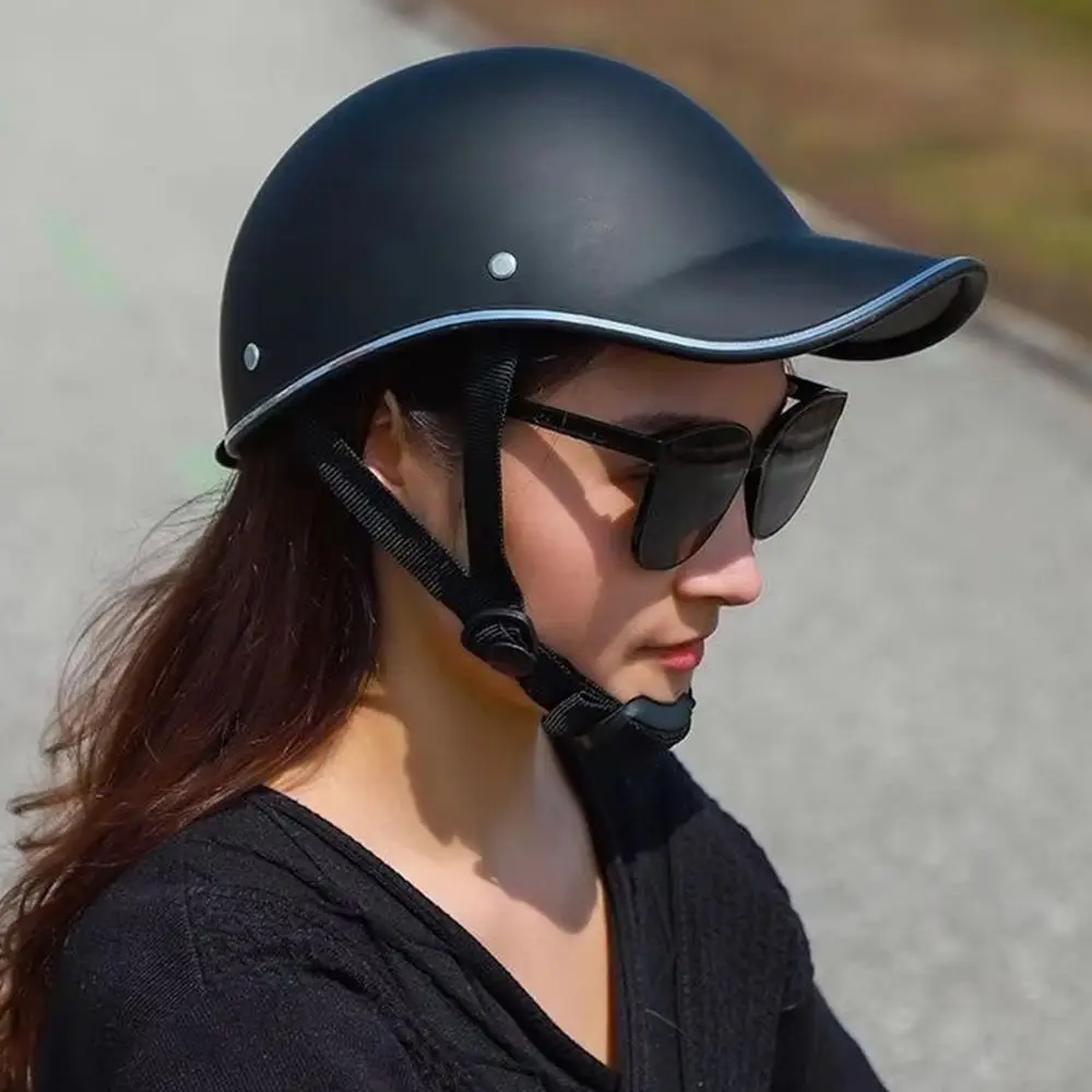 1Pcs New Electric Cycling Electric Bicycle Helmets with Adjustable Strap Universal Safety Helmet Baseball Cap Hat for Adults