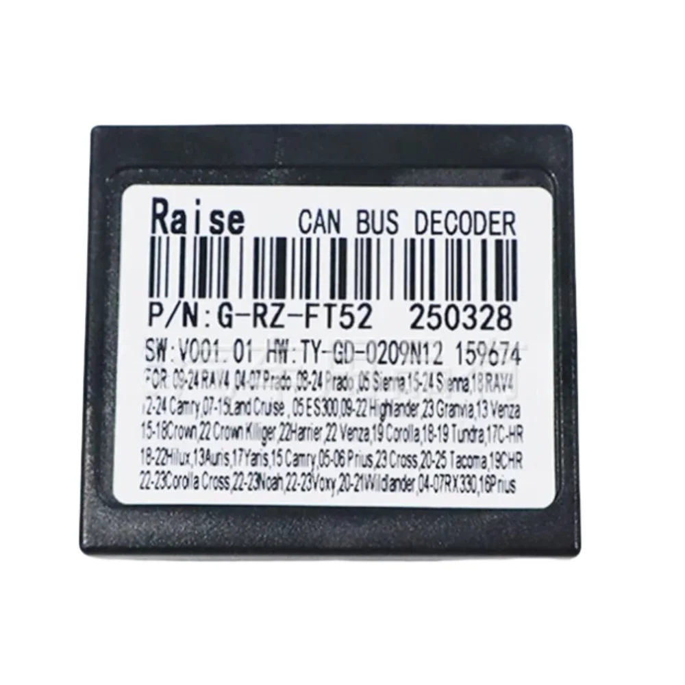 Newest Canbus Box Adaptor Decoder For Toyota Corolla/Camry/CHR /RAV4/ LAND CRUISER Wiring Harness Power Cable Android Car Radio