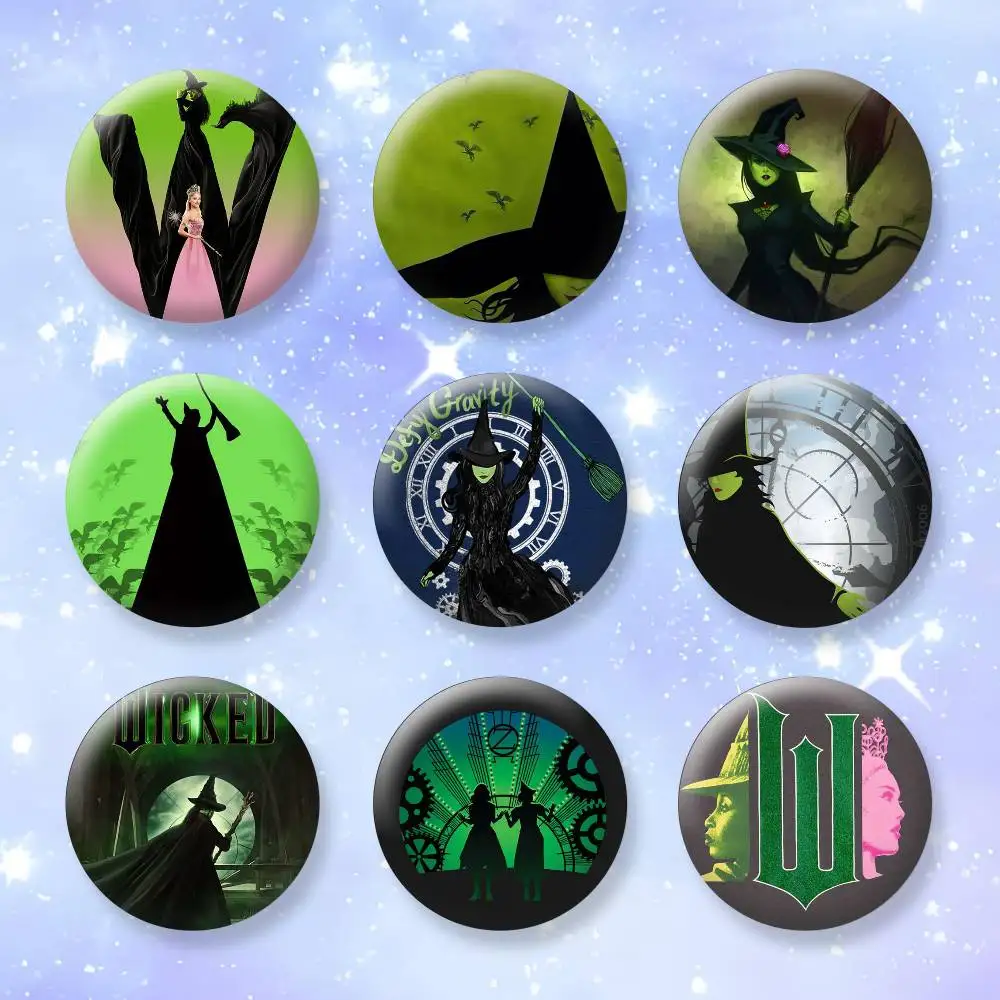 

W-wicked Musical Button Pins Backpack Clothing Decor Brooch Badge Jewelry Gifts for Kids