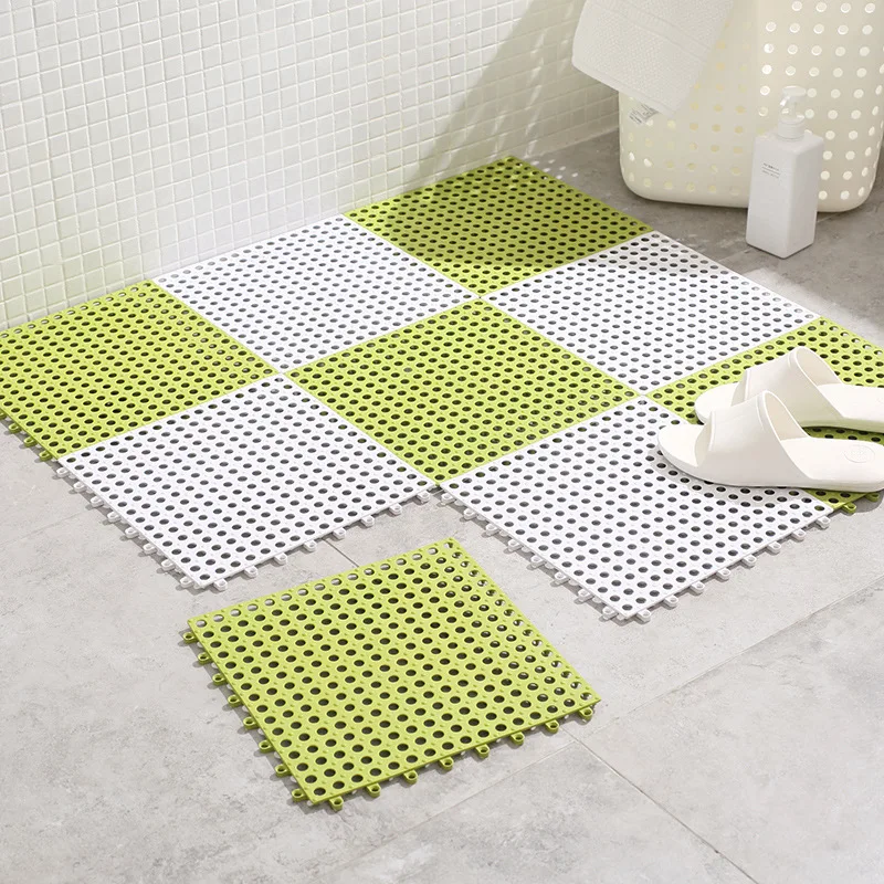 Anti Slip Pvc Bath Mats with Sucker 30X30cm Massage Carpet Floor Rug for WC Shower Room Kitchen Drain Feet Pad Table Cup Mat