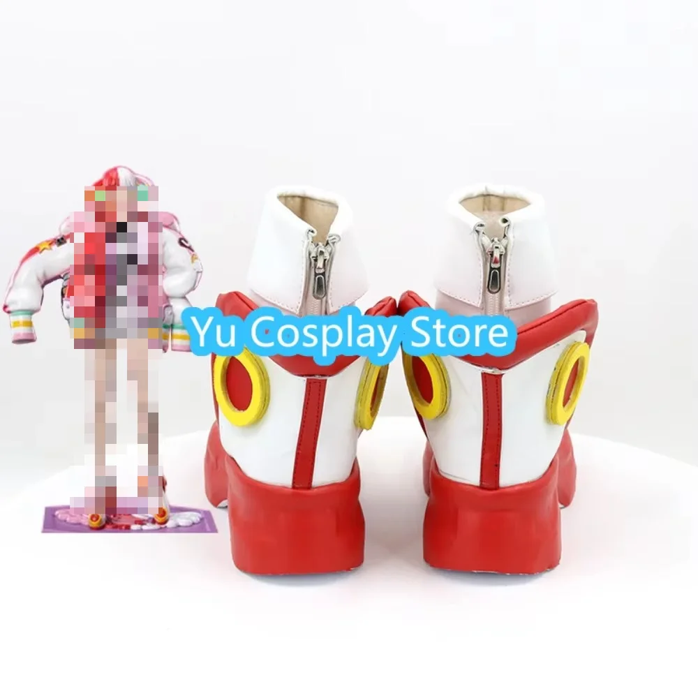 Yu Cosplay Store Rote Uta Cosplay-Schuhe, Anime-Charakter-Stiefel, Plateau-High-Heels für Konzert, Bühne, Halloween-Party-Requisiten