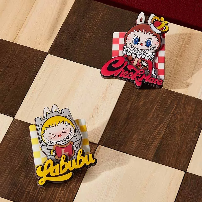 New Labubu Genuine The Monsters Labubu Chess Adventure Series Blind Box Bag Pendant And Labubu Vinyl Dolls Refrigerator Magnet