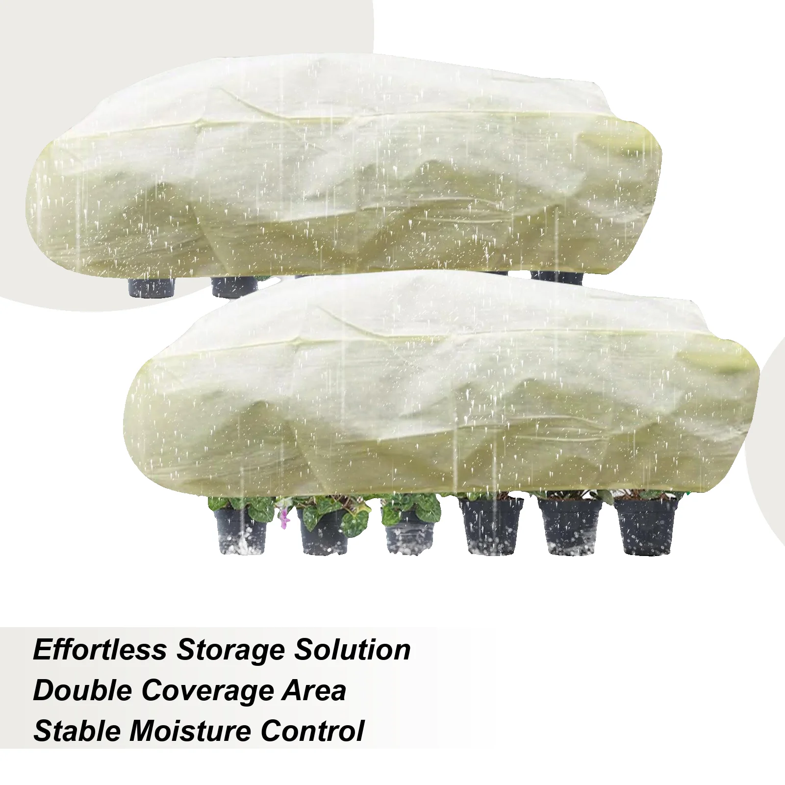 

Garden Covers For Raised Beds 2 Pieces Rectangular Flower Cover With Drawstring Outdoor Plant Freeze Protection For Outdoor