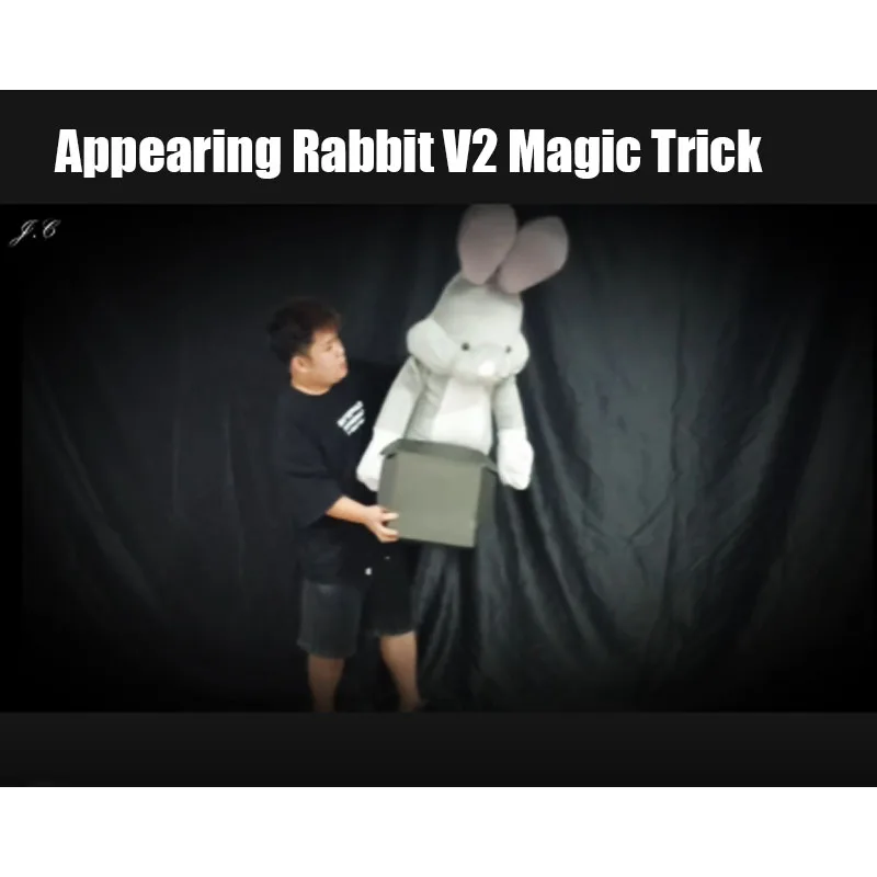 Appearing Rabbit V2 Giant Magic Bunny 120cm/160cm Stage Magic Tricks Props Appearing Bunny Magician Performance
