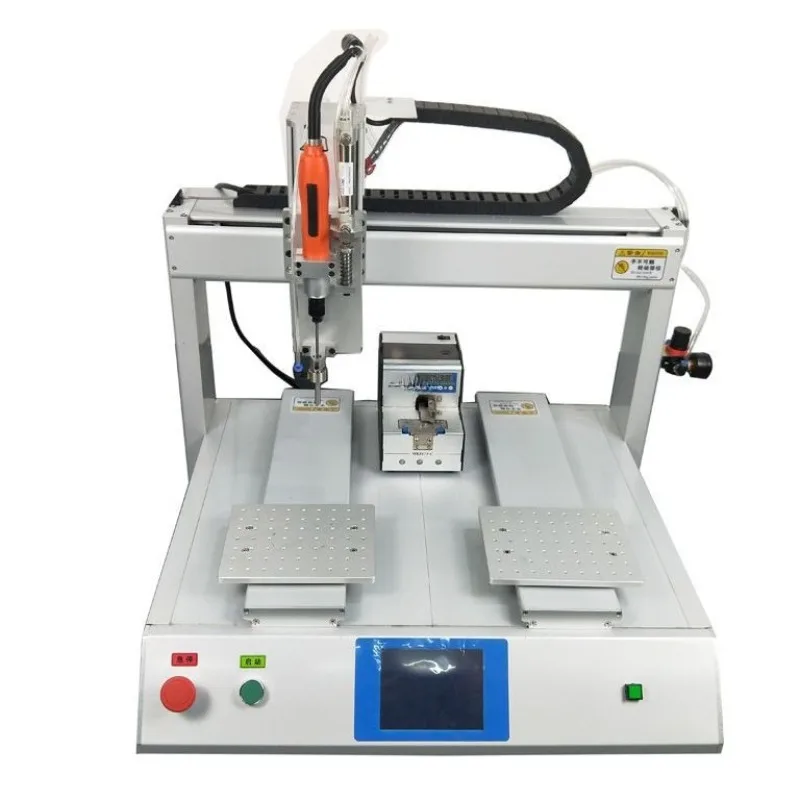 Double platform automatic locking nut machine nut automatic feeding electric feeding high efficiency screw
