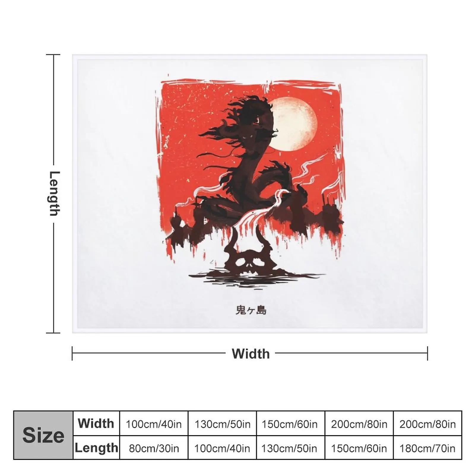 Kaido Onigashima Wano Kuni Throw Blanket valentine gift ideas Bed linens Custom Cute Plaid Blankets