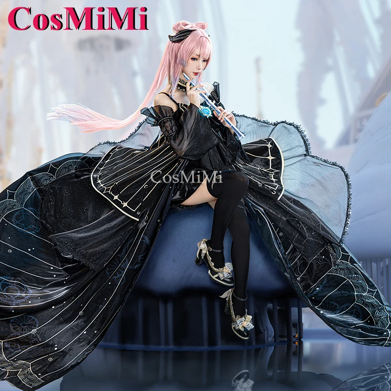 CosMiMi Sangonomiya Kokomi Cosplay Genshin Impact Costume Abyss Of Loss Elegant Formal Dress Carnival Party Role Play Clothing