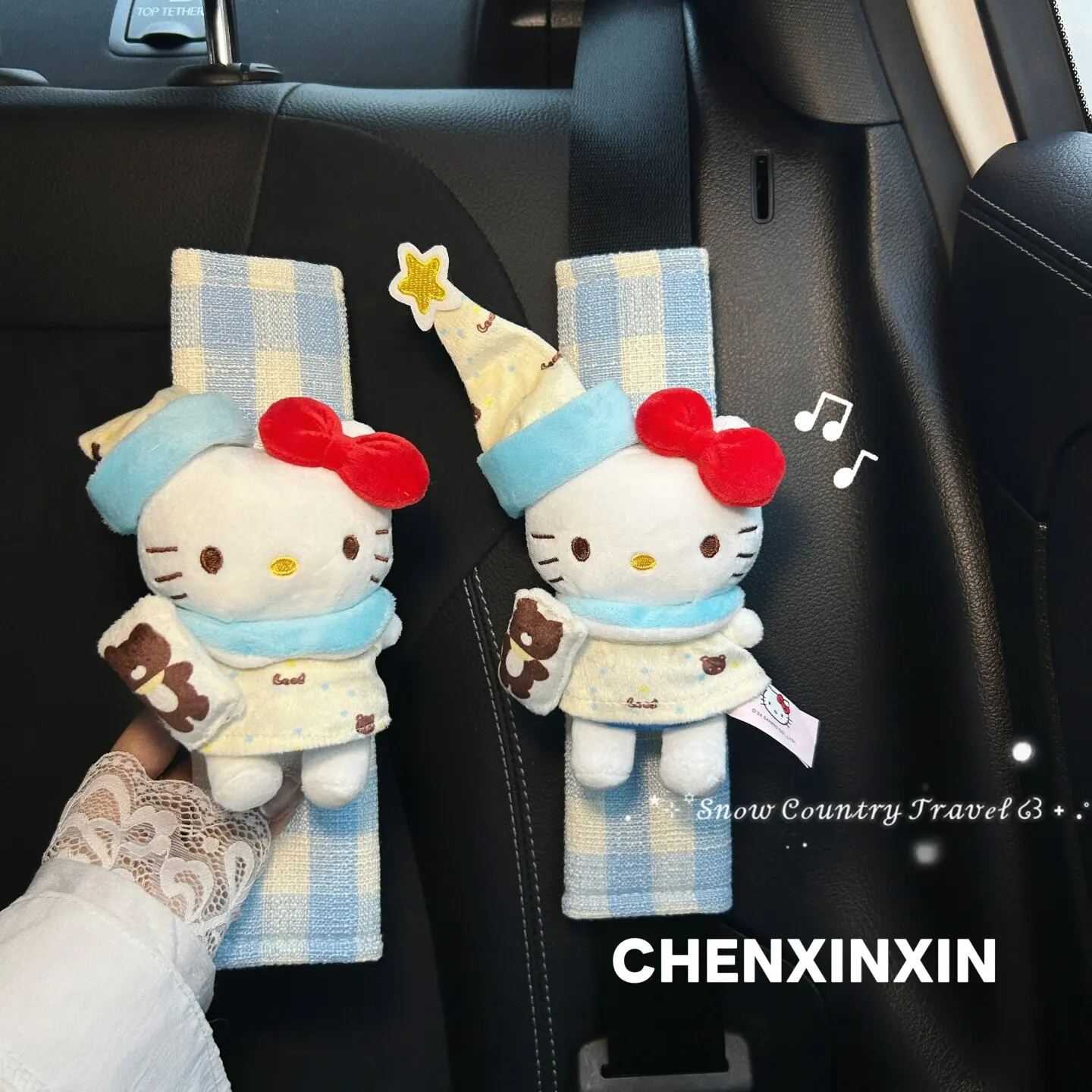 

Hello Kitty Car Safety Belt Cover Adjustable Seat Belt Cover Shoulder Strap Cover Car Shoulder Protector Pad Auto Accessories