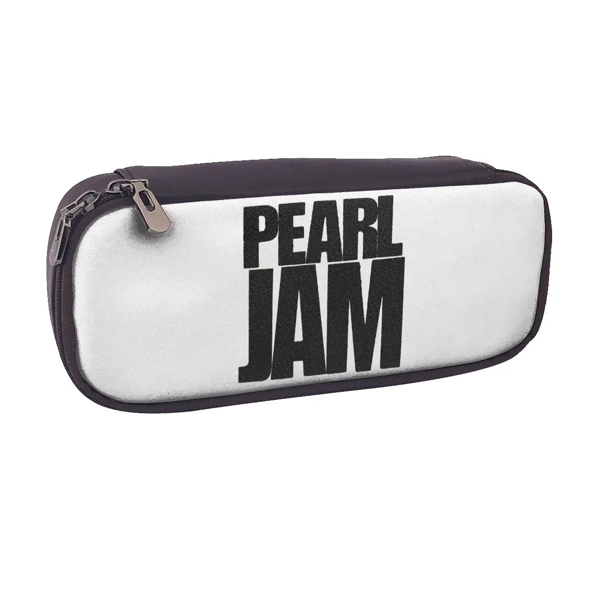 

Alive Pearls Jam Leather Pencil Case for Boy Girl School Pen Box Pencil Bag Stationery Supplies Pen Holder Bag