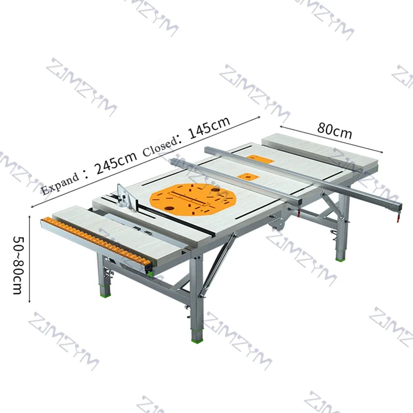 Multifunctional Woodworking Workbench Woodworking Saw Table Portable Folding  Lifting Saw Table Decoration DIY Folding Workbench