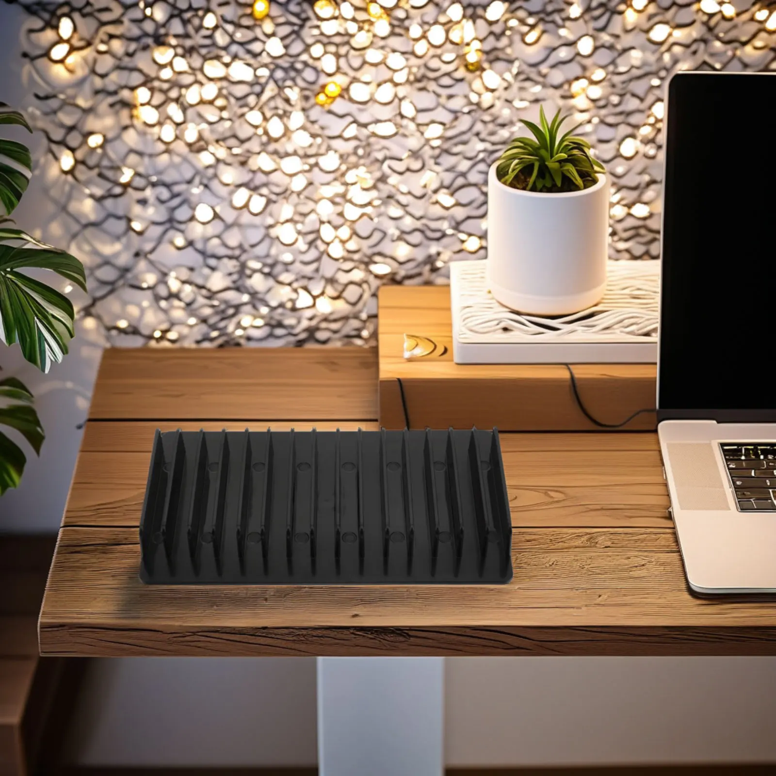 

15-Grid Phone Storage Box Multi-Slot Desktop Organizer For Office Classroom Plastic Sundries Container Headphone Holder Rack