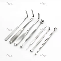 Duplo instrumento pálpebra retractor bolsa dupla dente retractor nariz integrado cosméticos plástico oftálmica cirurgia ferramenta