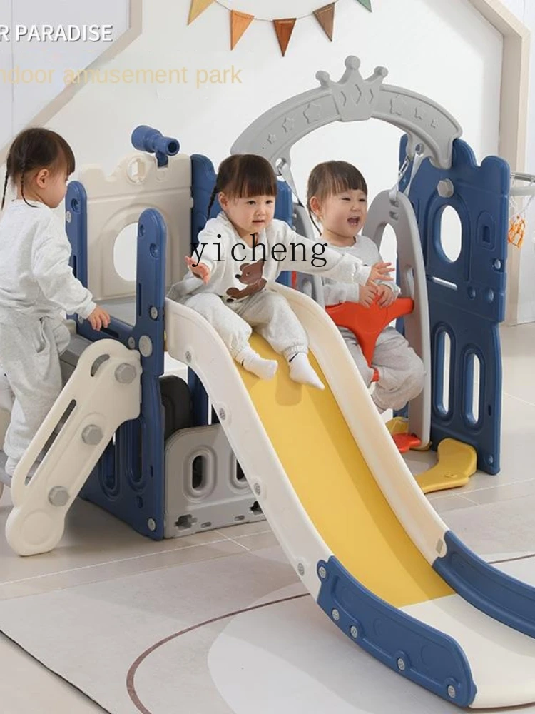 YY-Combinação Multi-Funcional de Slide e Swing Infantil, Indoor Home, Espessado