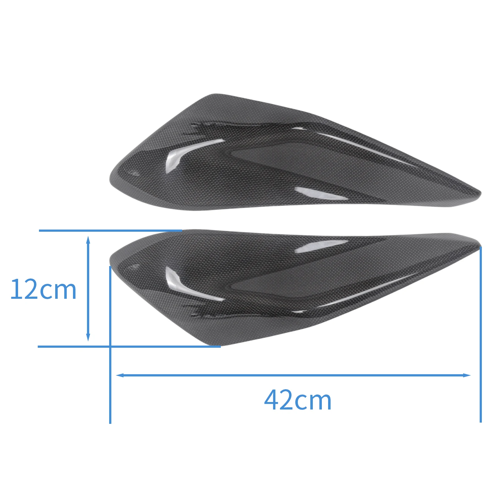 For Ducati Hypermotard 950 2019 2020 2021 2022 100% Carbon Fiber Side Panels Rear Side Cover Tail Panels Motorcycle Fairing Kits