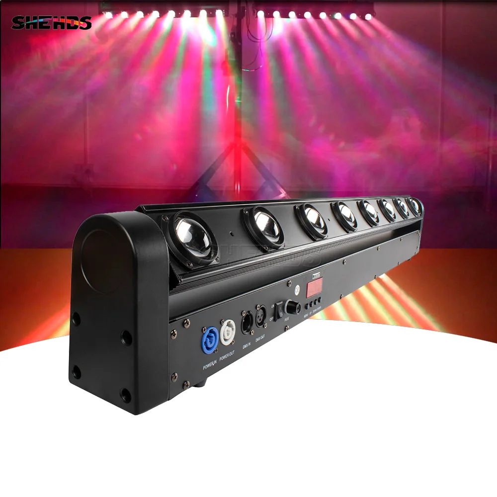 8 Eyes 8x12w RGBW 4in1 Beam Light bar Led 8 X 12 w Moving Beam Lyre Stage Lighting for Light Club Disco