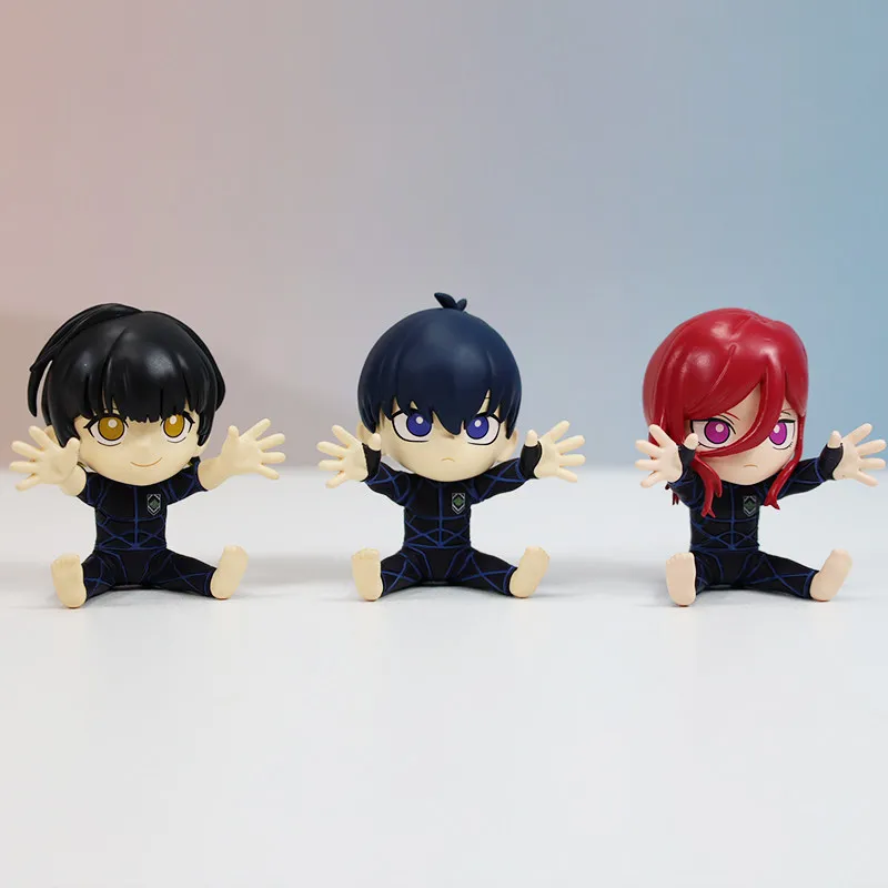Echte SO-TA Blue Lock Anime Football Mini Figure Blind Box Capsule Toy Desktop Ornament Klaar om te verzenden Trendy cadeau voor jongens