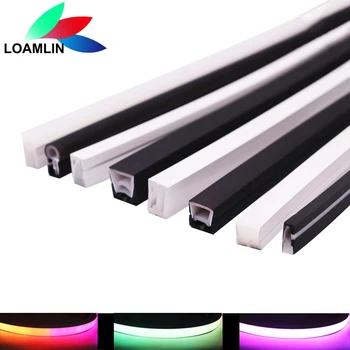 WS2812B WS2811 Biało-czarna neonowa rurka LED SK6812 Elastyczna taśma z żelem krzemionkowym Miękka rurka lampy IP67 Wodoodporna do dekoracji