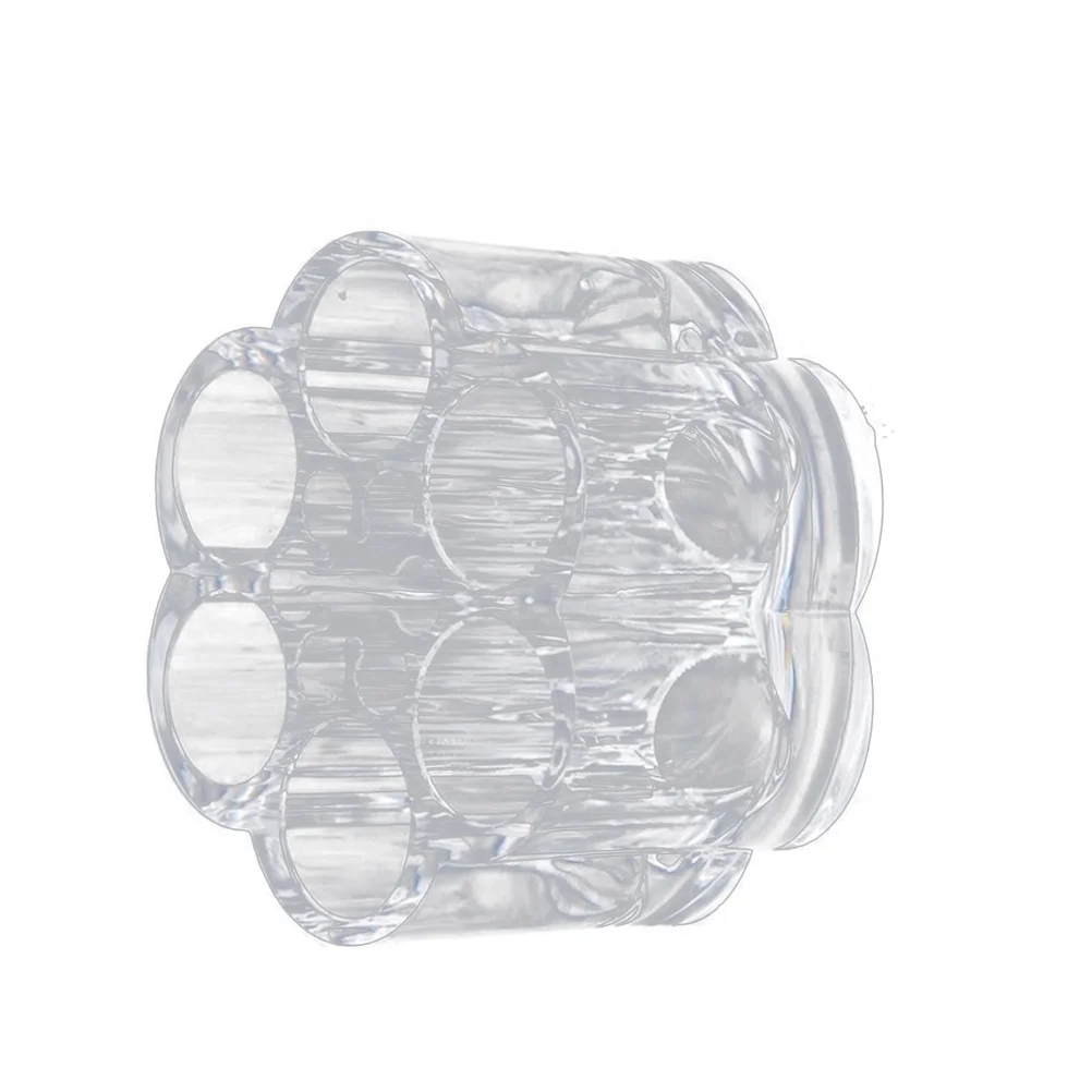 Mini Lipstick Storage Rack 6-Hole Clear Acrylic Flower Shape Transparent Makeup Storage Container Cosmetics Organizer Beauty