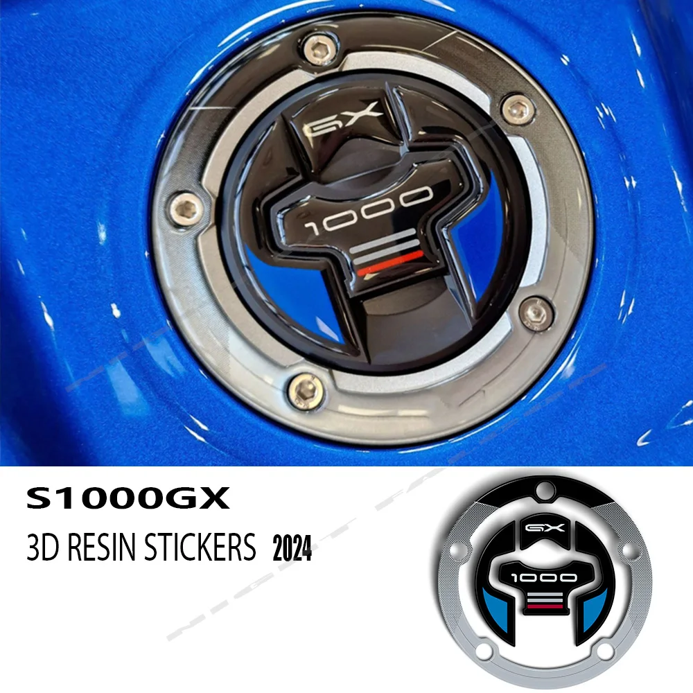 3D Stickers Motorcycle Fuel Cap for GSX-S 1000 GX S1000GX 2024 3D Gel Resin Protection Sticker Decals