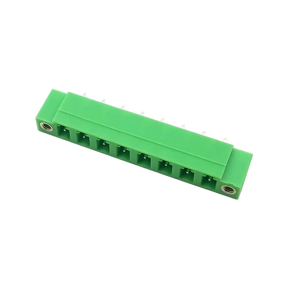 10Pcs KF2EDG15VM-5.08-2P 2/3/4/5/6/8 Straight Pin Socket Ear Positioning Hole Seat 300V 8A 5.08mm Pitch Pluggable Terminal Block