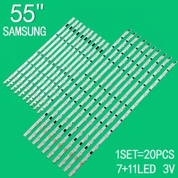 Tira de retroiluminación para televisor Samsung, accesorio para televisor LCD de 55 pulgadas, BN96-30429A, UA55F6400AJXXR, UA55F6300, UN55F6350, UE55F5000, BN96-30430A