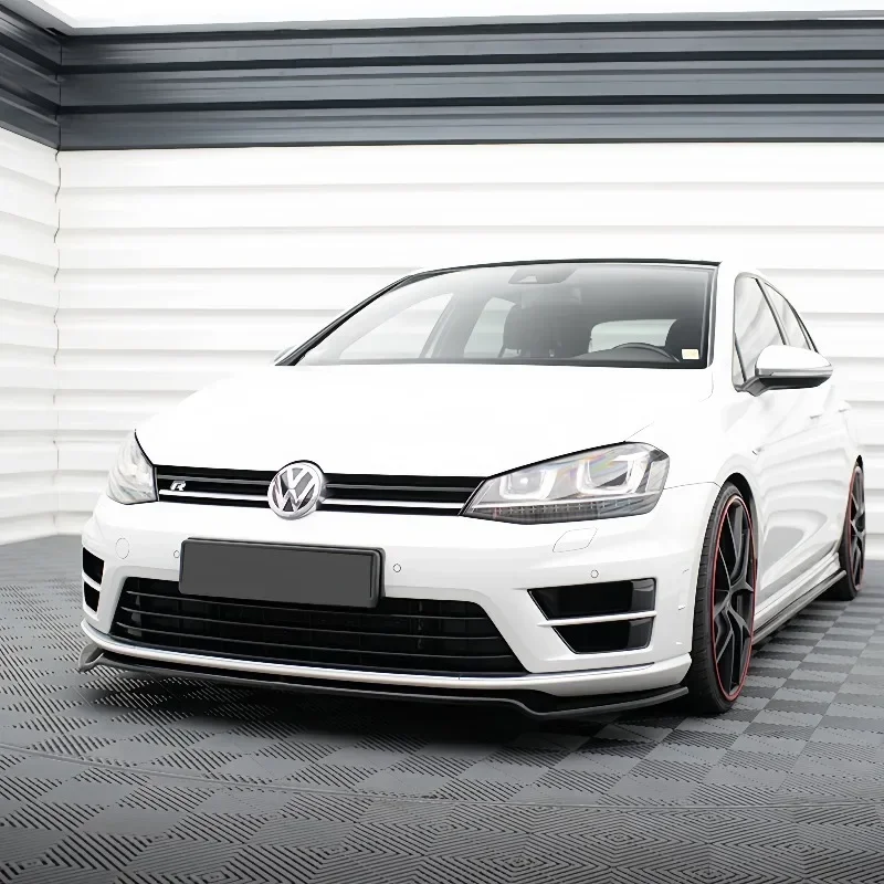 Pemisah Spoiler bibir depan mobil, untuk VW Golf Mk7 Golf7 R-line 2012-2016 Bumper depan mobil gaya Canards Maxton