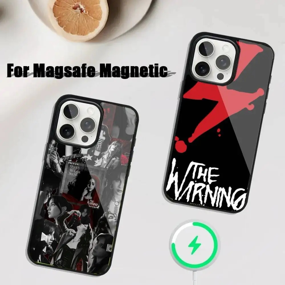 

The W-Warning Band Rock Phone Case For iPhone 17,16,15,14,13,12,11,Pro,Max,Plus,Mini,SE4,E Magnetic Magsafe Wireless Charging
