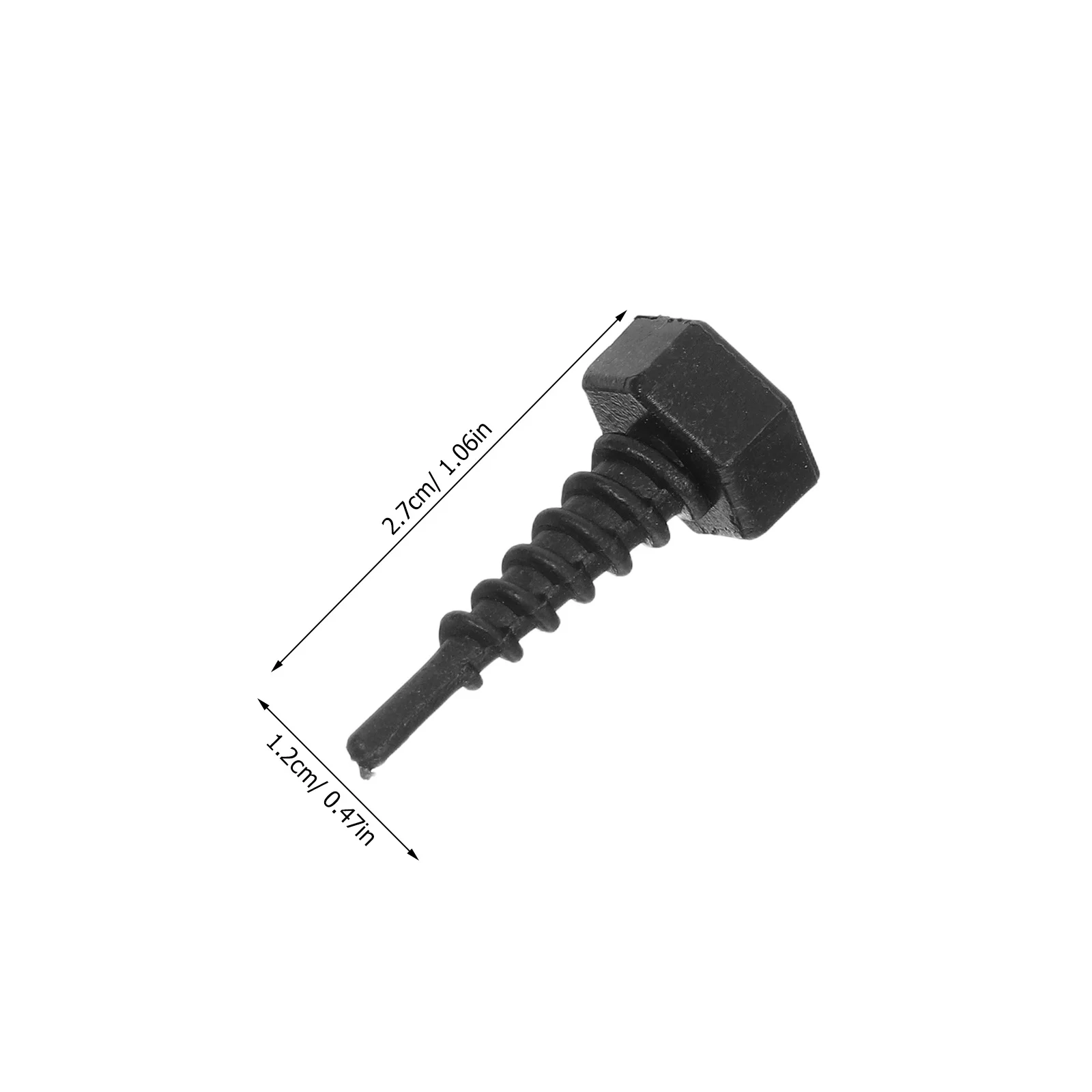 100Pcs Sekrup Pengontrol Akar Tanaman Sekrup Pelatih Akar Plastik Hitam Tahan Lama untuk Pot Pembibitan Luar Ruangan Alat Pengatur Pertumbuhan Tanaman