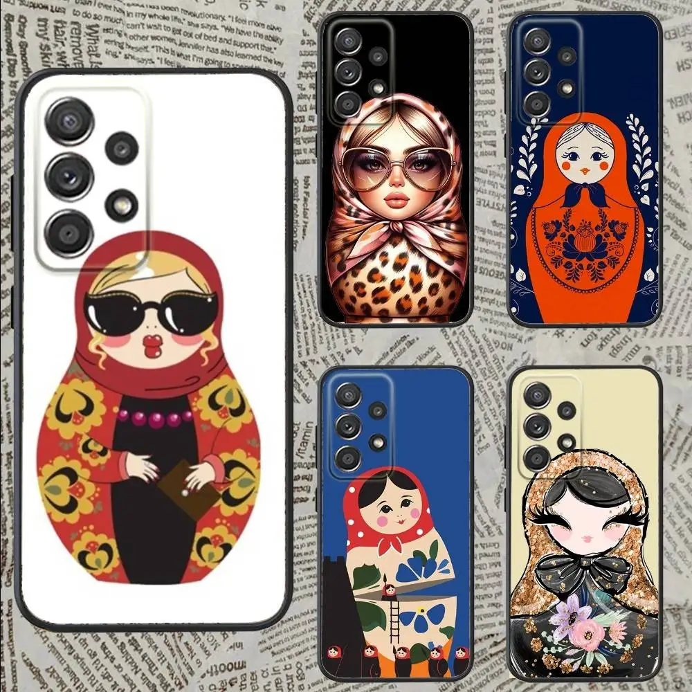 

Russian Dolls Matryoshkas Phone Case For Samsung S25,S24,S21,S22,S23,S30,Ultra,S20,Plus,Fe,Lite,Note,10,9,5G Black Cover