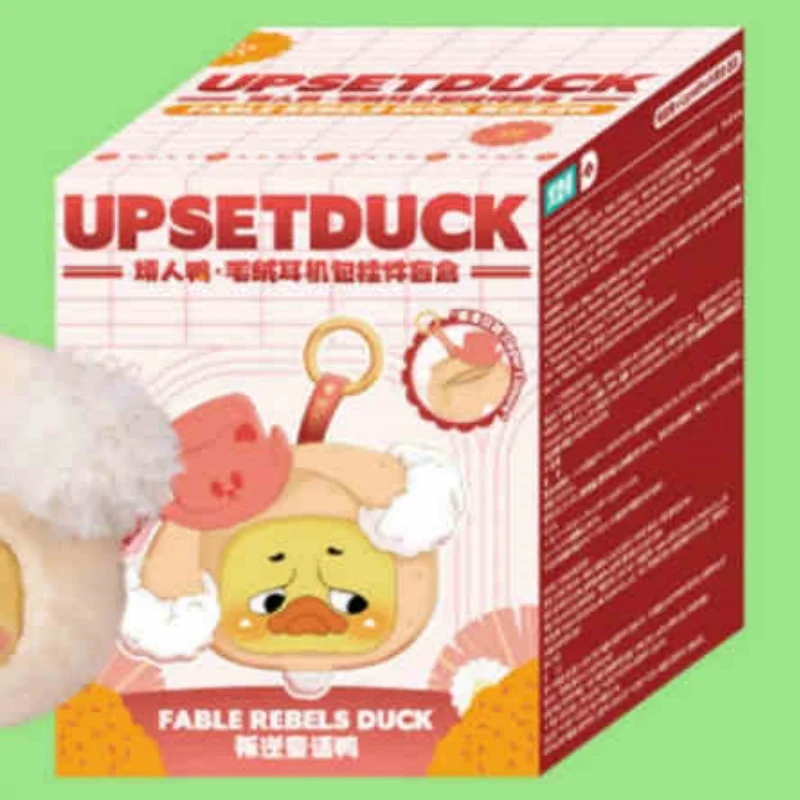 Upsetduck Blind Box Fable Rebels Duck Series Earphone Bag Coin Purse Anime Peripheral Doll Pendant Kids Birthday Toy Customized