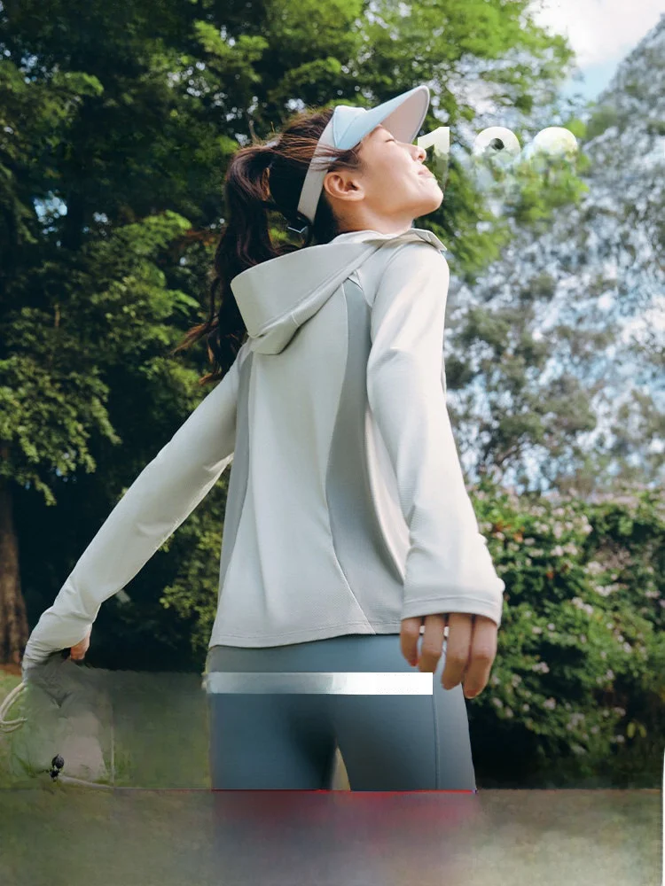 

Женская летняя свободная толстовка Banana Le из ледяного шелка с защитой от УФ-излучения, дышащая, на молнии, с длинными рукавами, для активного отдыха