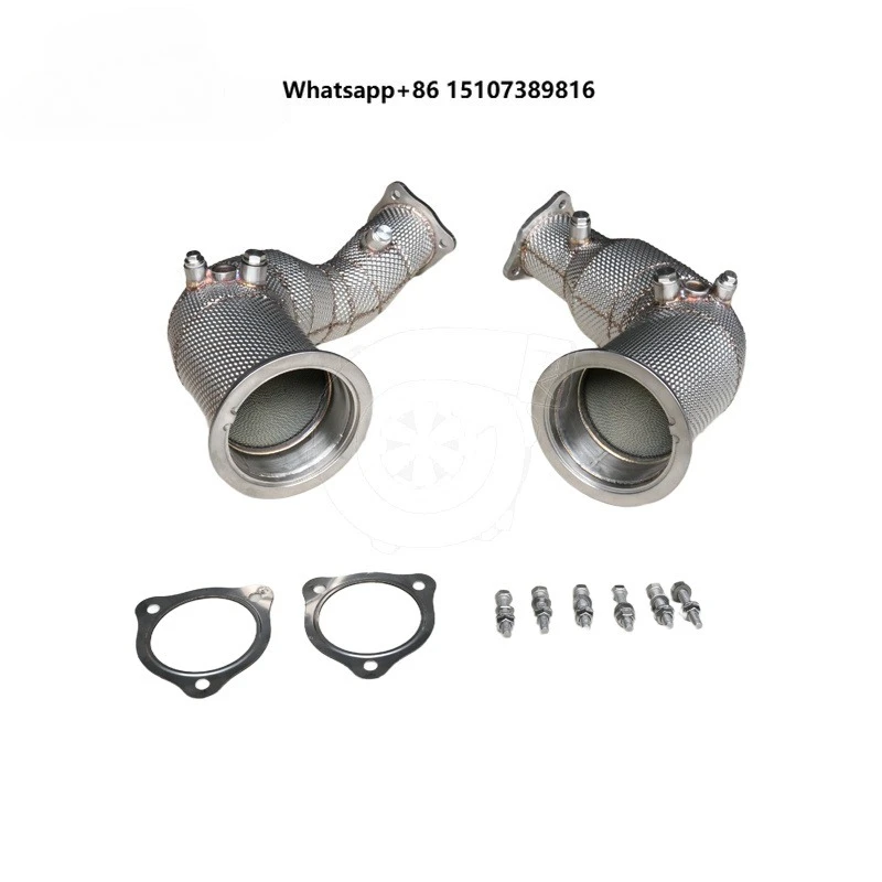 

Exhaust Catted Downpipe for RS4 B9 RS5 F5 2.9T 20+ LHD with Heat Shield with OPF
