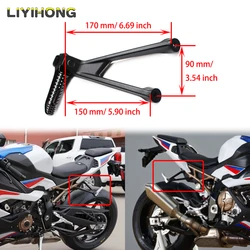 Motorcycle Black Chrome Rear Foot Pegs Pedal Footrest For Bmw S1000rr 2022 2019 2020 2021 M1000rr 2020-2022 Rest Bracket Kit