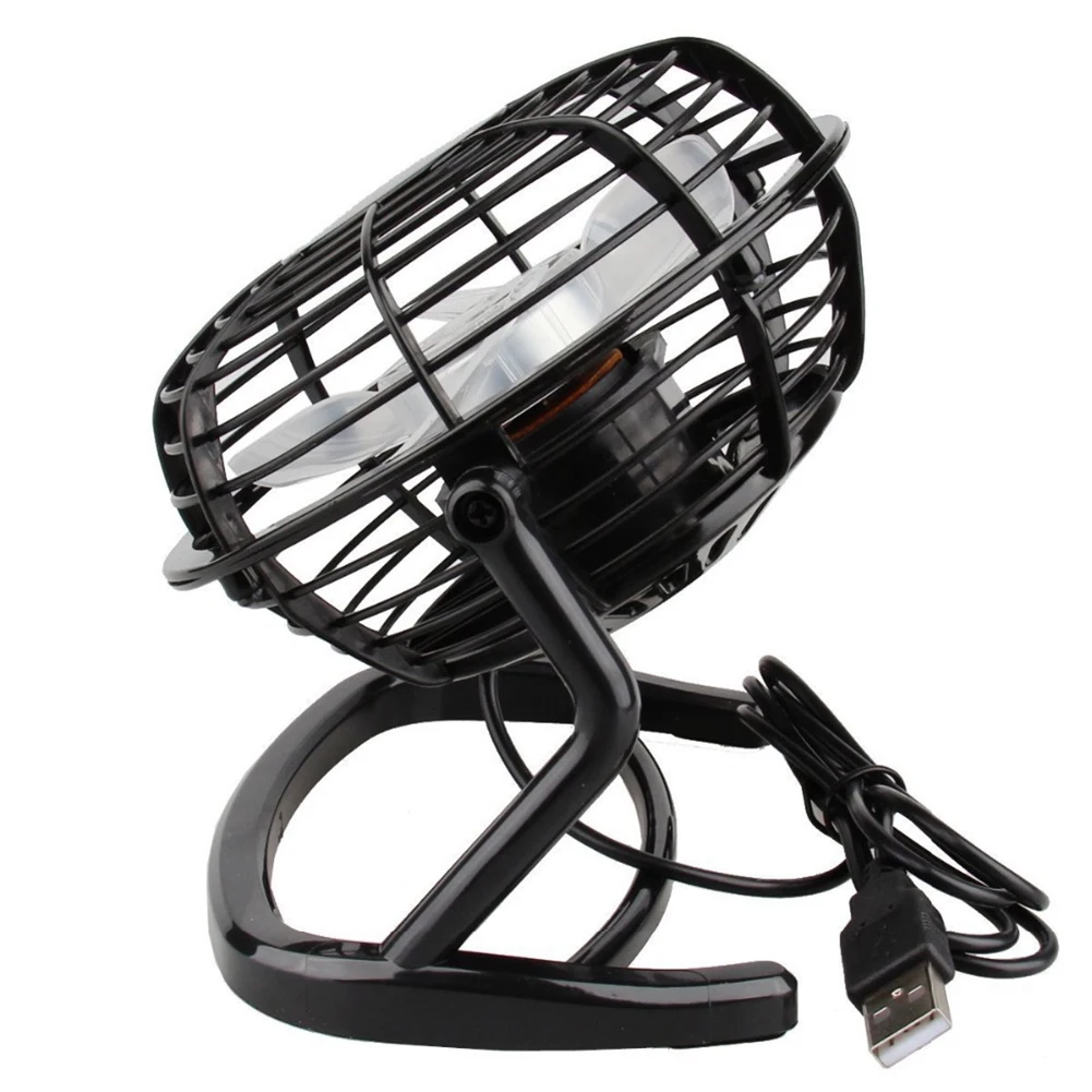 1~3PCS Portable 4 inch USB Mini Fan DC 5V Small Desk Fan 4 Blades Cooler Cooling Fan Mini Super Mute Silent Fans For