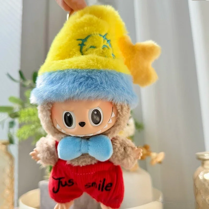 لطيف السنة الجديدة شجرة مجموعة ل V1 V3 Labubu أفخم الملابس لطيف النحل بذلة أفخم دعوى ل 17 سنتيمتر Labubu دمى اكسسوارات