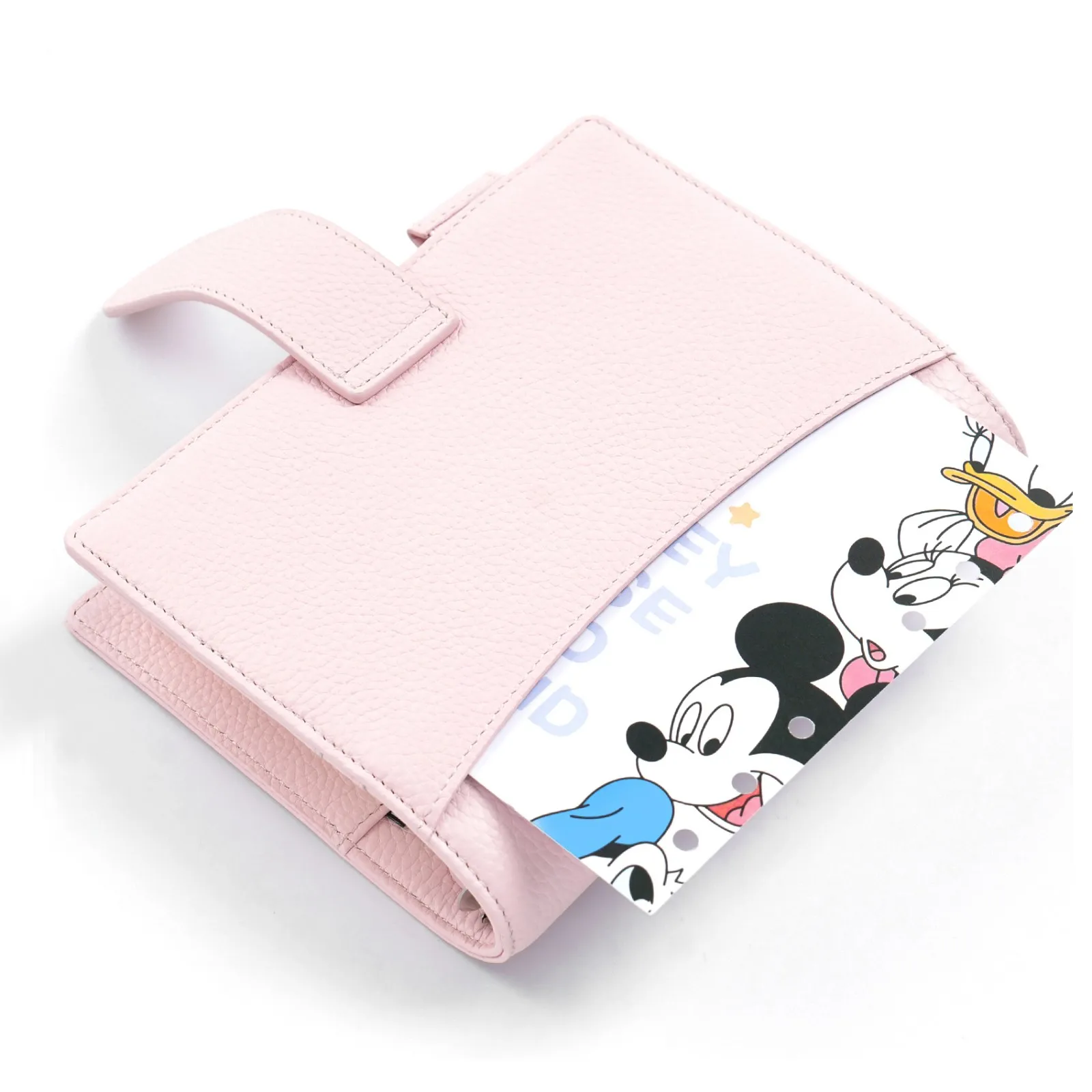 Moterm A6 Elite Rings Planner Cover Without Big Back Pocket Pebbled Grain Leather Notebook Journal with 25mm Rings Organizer