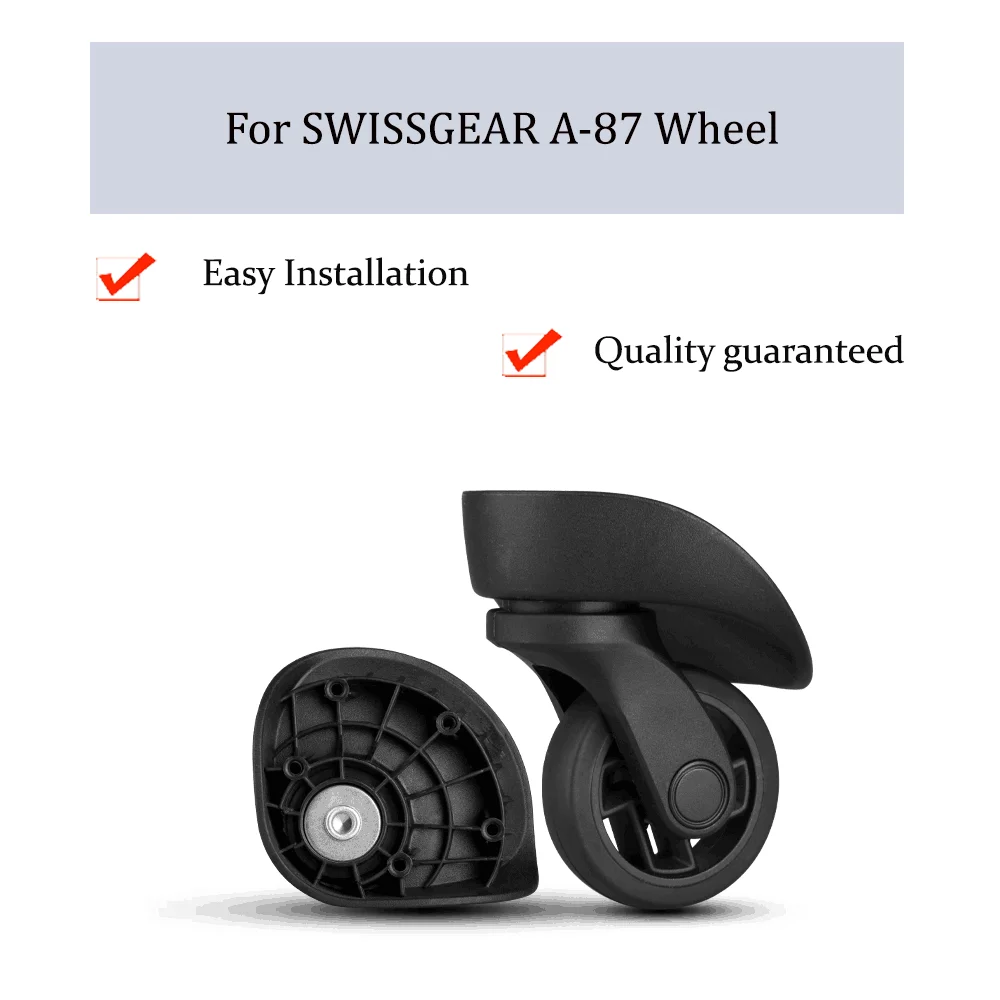 استبدال عجلة عالمية لـ SWISSGEAR ، علبة تروللي ، بكرة الأمتعة ، صامت ، ناعم ، امتصاص الصدمات ، ملحقات ، عجلة عجلات