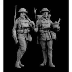 1/35 Scale Die-cast Resin Figure British Soldier Suit Model Assembly Kit Diorama Assembly Model Unpainted