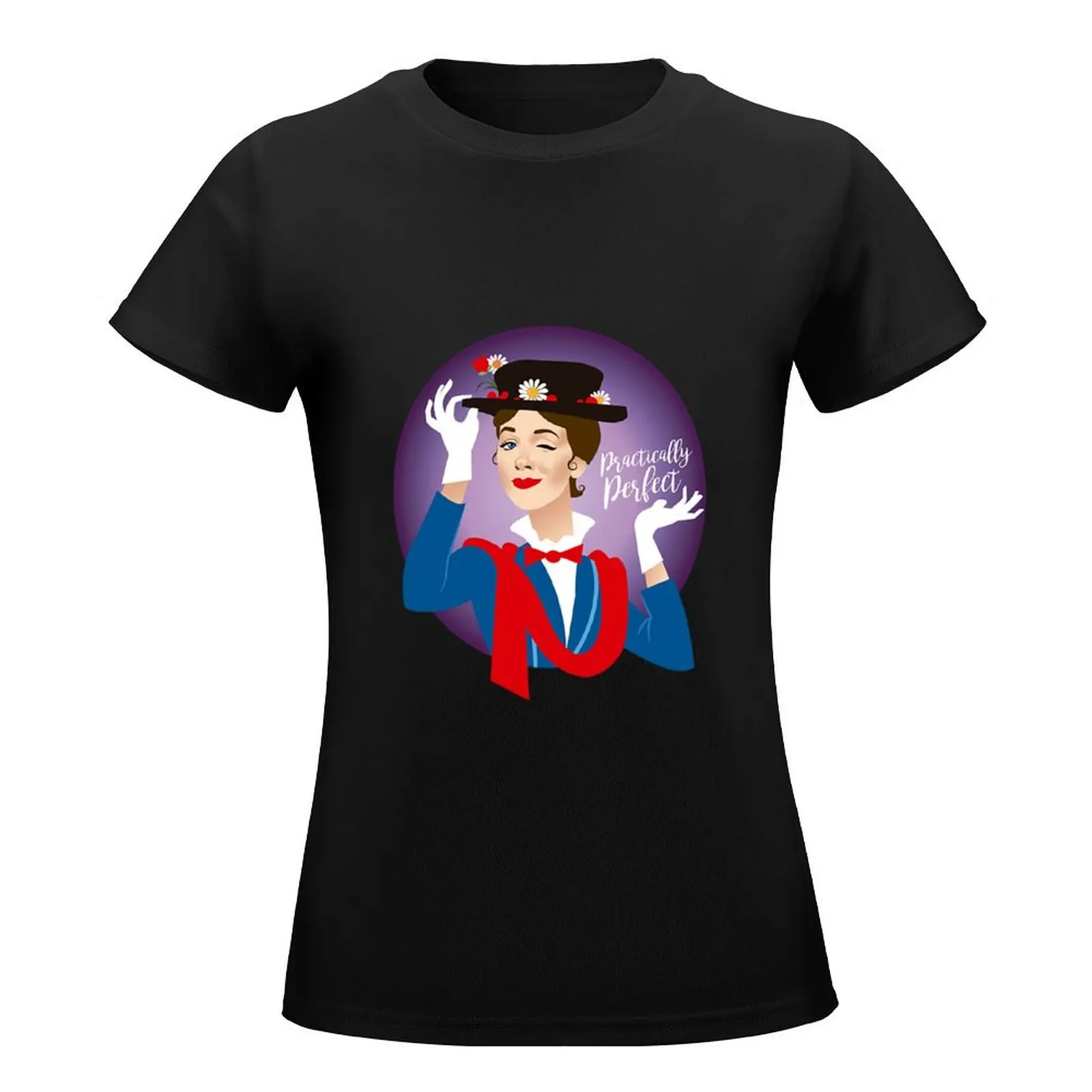 MARRY POPPINS PRACTICALLY PERFECT T SHIRT T-Shirt cute clothes oversized cute tops summer top t shirts for Women graphic