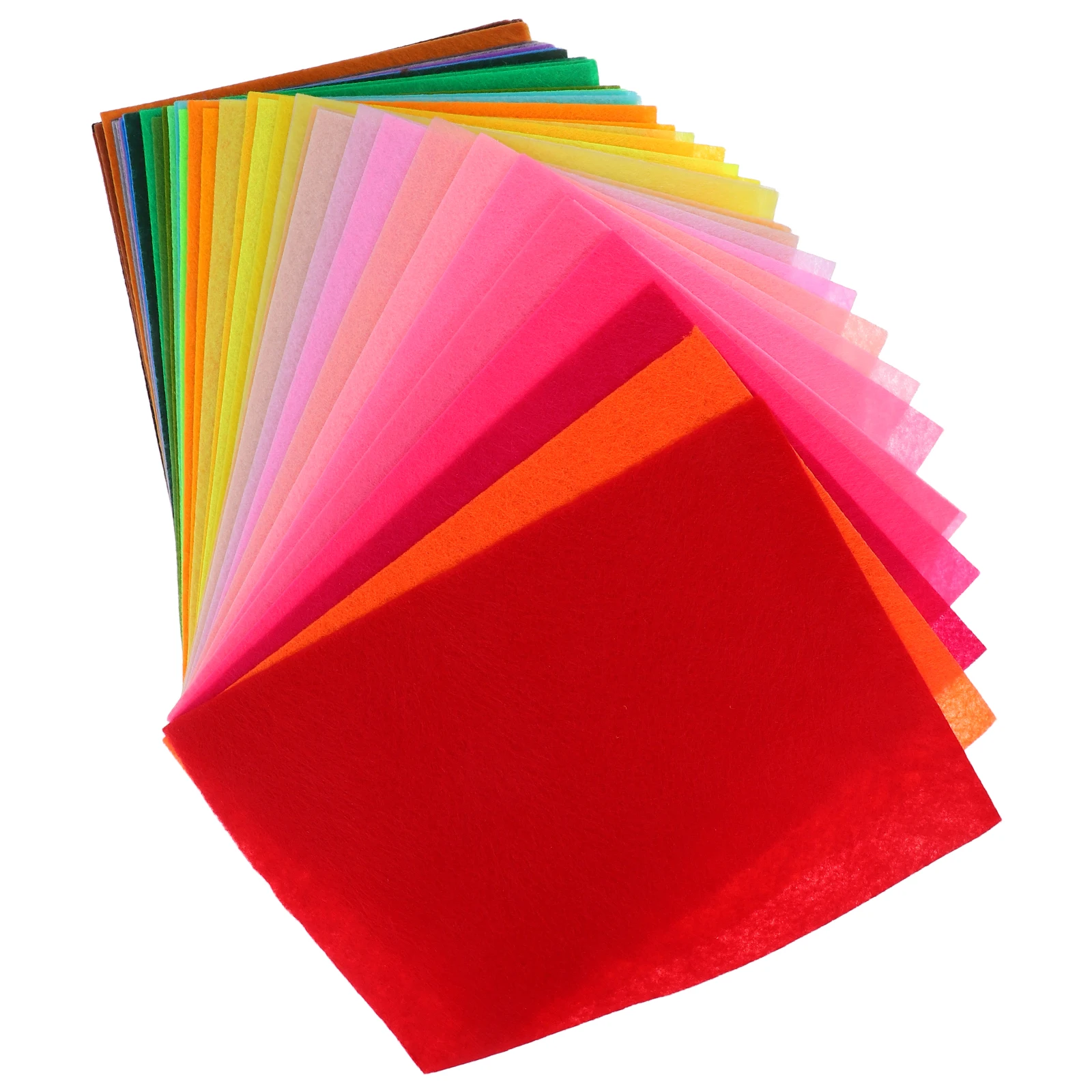 

50 Pcs Colored Felt Cloth Sheet Craft Fabric Material for Crafts DIY Supplies s