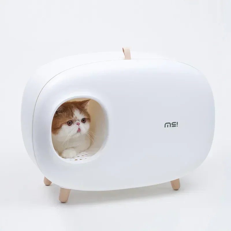 

Makesure Cat Litter Box Fully Enclosed Cat Toilet Pet Supplies High-value Cat Toilet Automatic Self-cleaning Litter Box