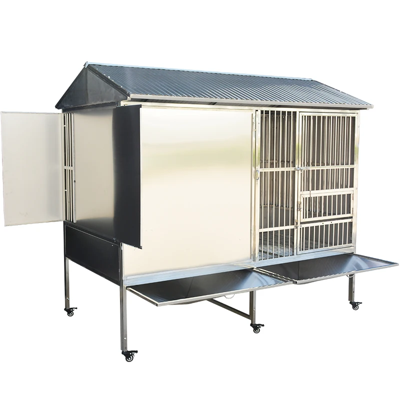 

Customized Daniel Stainless Steel Large Dog Cage Large Dog Outdoor Special Rainproof Windshield 304 Stainless Steel