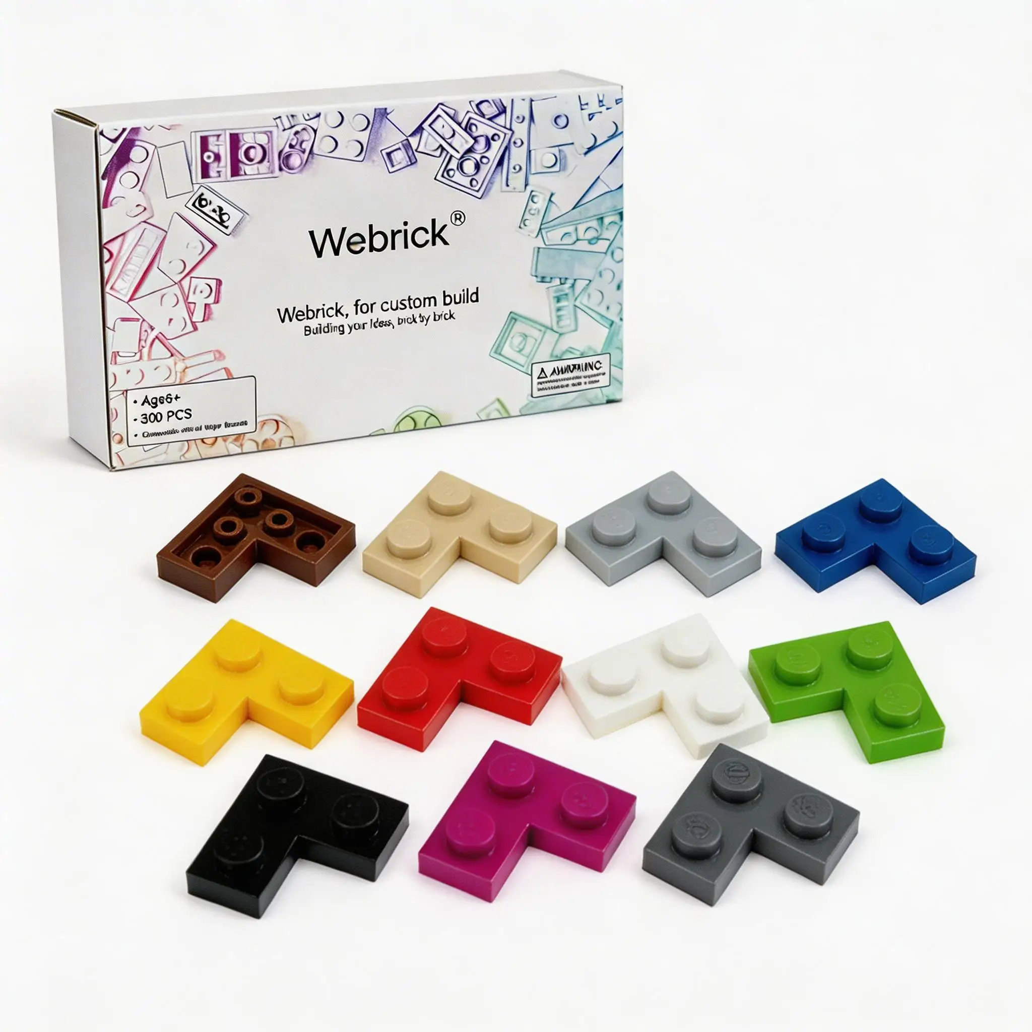 

100 шт. деталей MOC: Пластина 2x2 (2420) для конструктора, высокотехнологичная угловая пластина, развивающие игрушки для детей, подарок