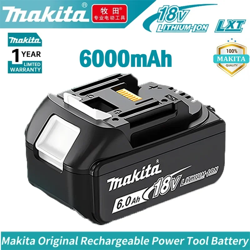 

Makita Original Lithium-ion Rechargeable Battery 18V 6000mAh 18v 6.0Ah drill Replacement Battery BL1860 BL1830 BL1850 BL1860B