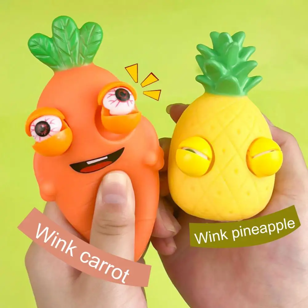 

Прекрасная игрушка для сжимания фруктов, имитация, уютная сенсорная игрушка для снятия стресса, сжимающая глаза, кукла, декомпрессионная игрушка