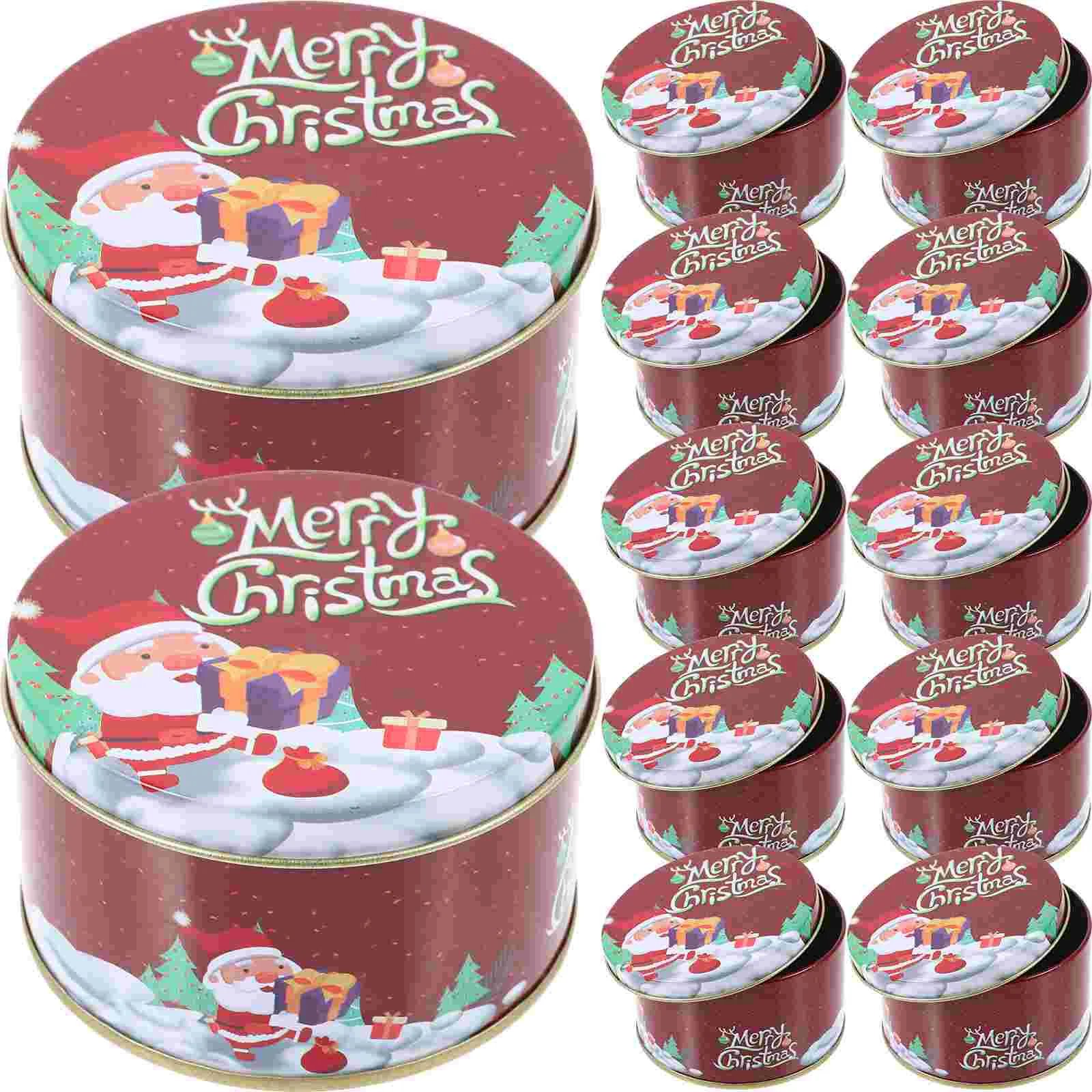 

Christmas Candy Jar Storage Boxes Xmas Presents Supplies Romantic Cases Biscuit Cookie Gift Holders Treat Bulk Chocolate