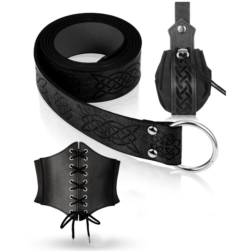 

Женский средневековый ретро-корсет с широким поясом, шнуровкой и завязками, винтажный европейский придворный стиль