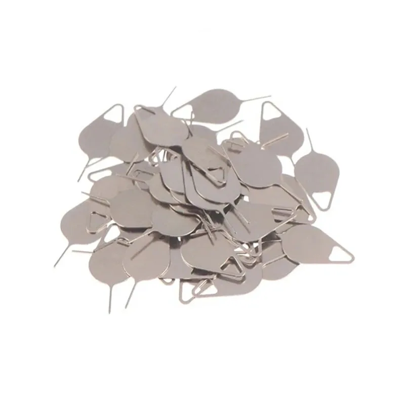 50 PCS Sim Card Tray Pin Eject Removal Tool Needle Opener Ejector For Google IPhone Samsung Pin Opener Removal Tool